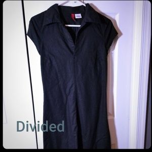 Retro 90's black dress Cotton And Linen Blend